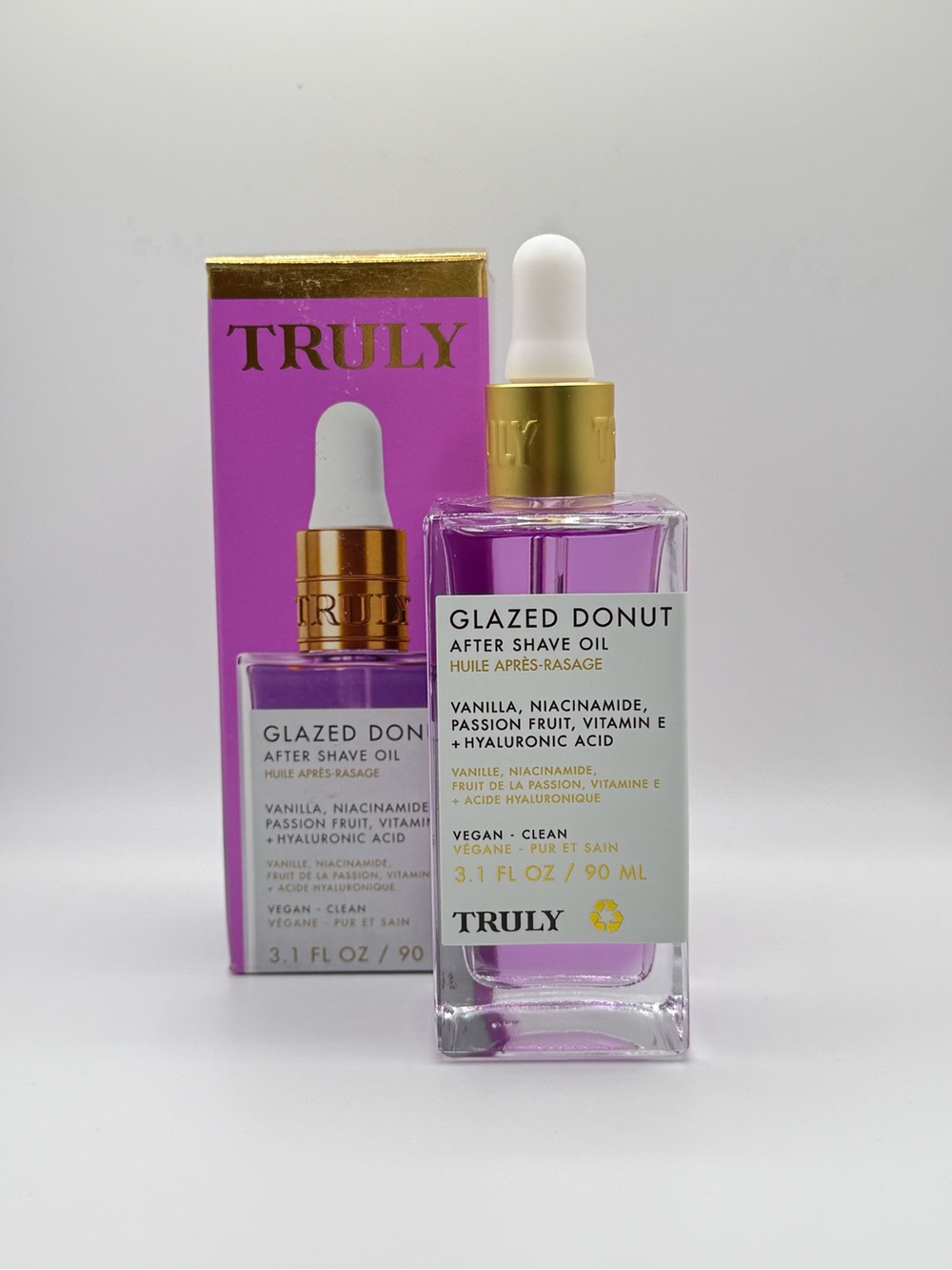 Truly Beauty Glazed Donut After Shave Oil 90mL – Hydrating Glow Body Oil